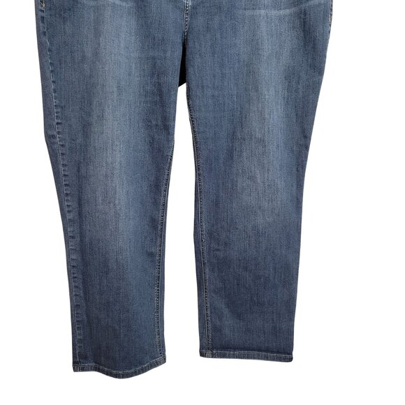 Lane Bryant 24 Jeans Straight Leg Genius Fit Denim Stretch Denim Classic Pockets - Picture 5 of 13